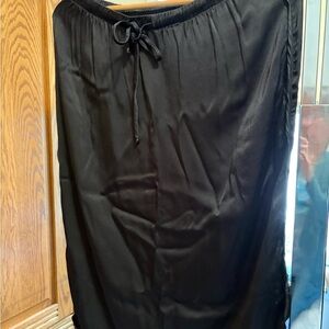 cloth & stone Black Elastic-Waist Maxi Skirt